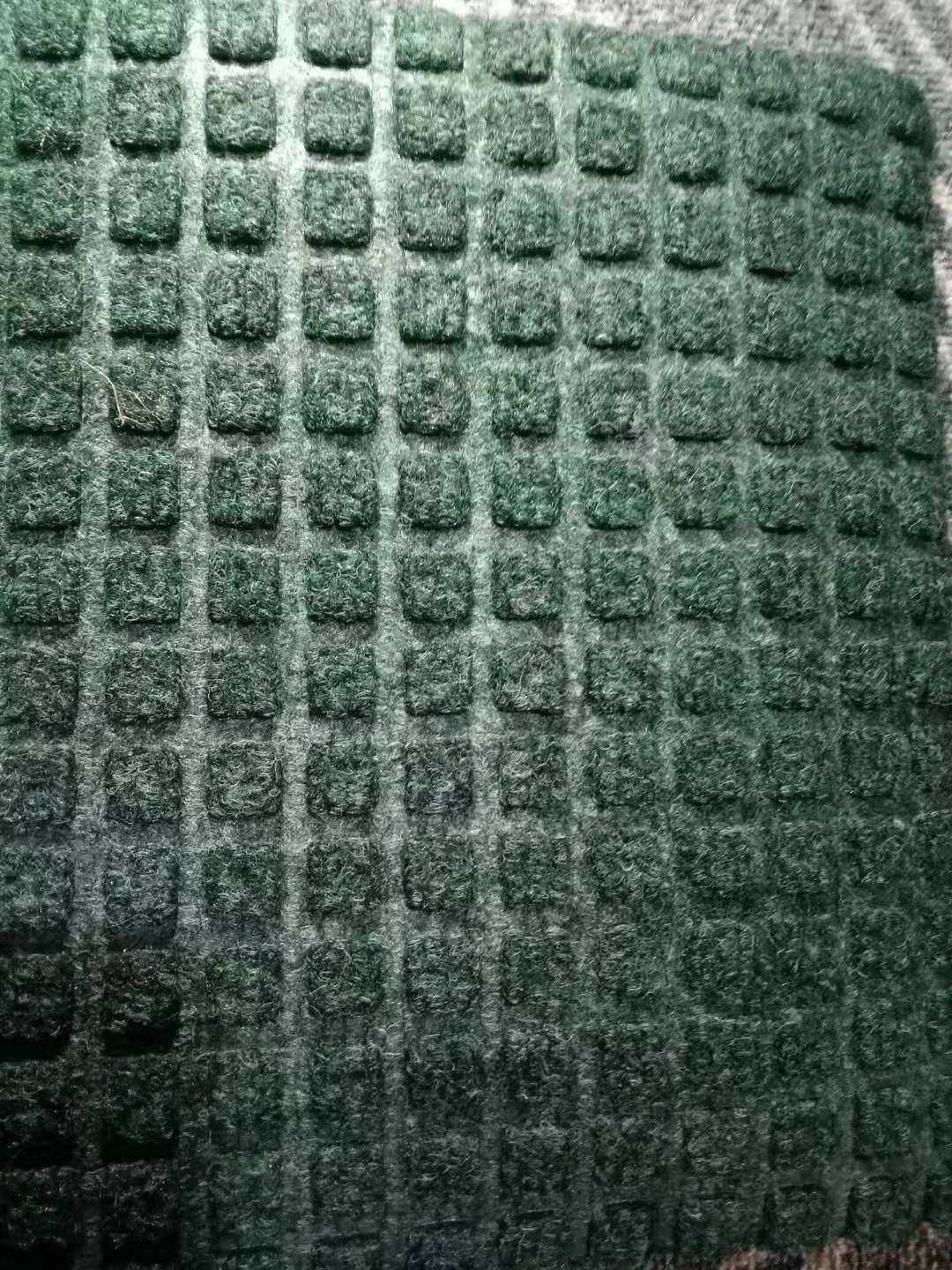 洁彩质感绿小方格吸水除尘防滑地垫少量现货特价119元